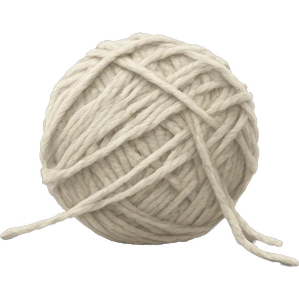 Plain Ball of yarn with a loose end emoji