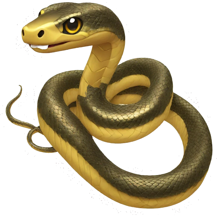 gold snake  emoji