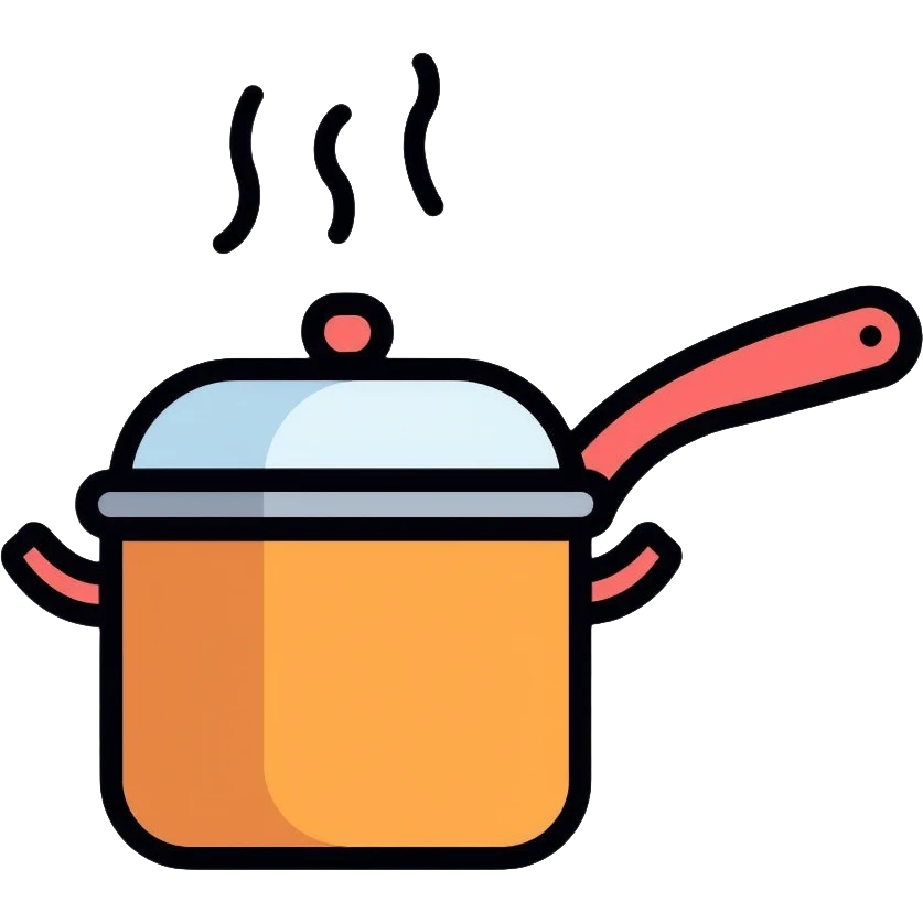 cooking with pot and pan emoji