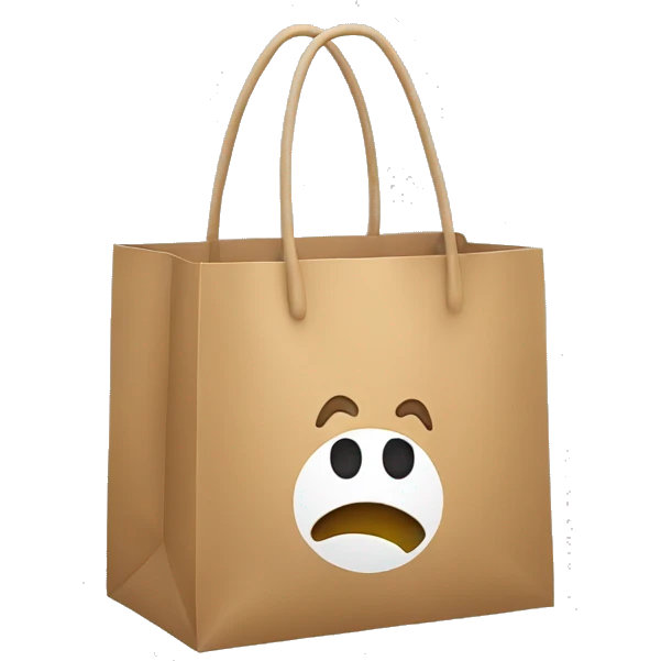 Large shopping bag emoji