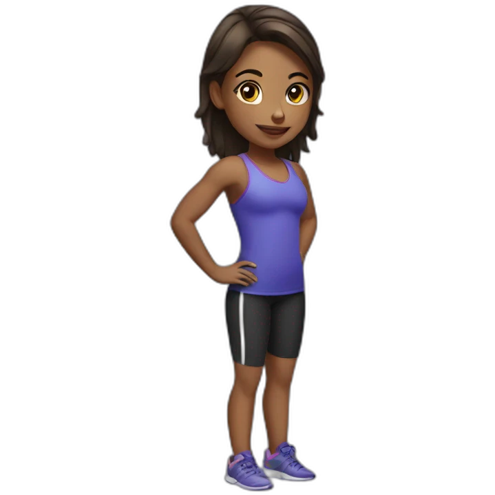 girl in gym emoji