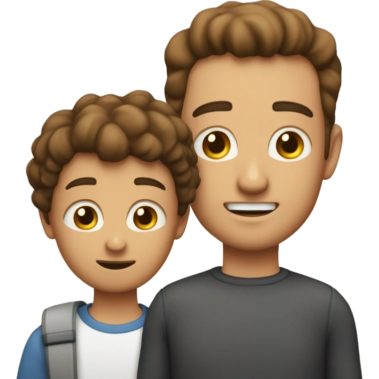 Kind mit Vater braune Augen Mann mit Bart und das kind heißt antonio emoji