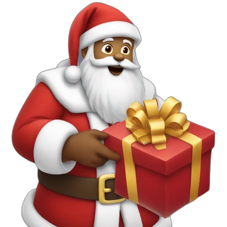 santa giving gifts emoji