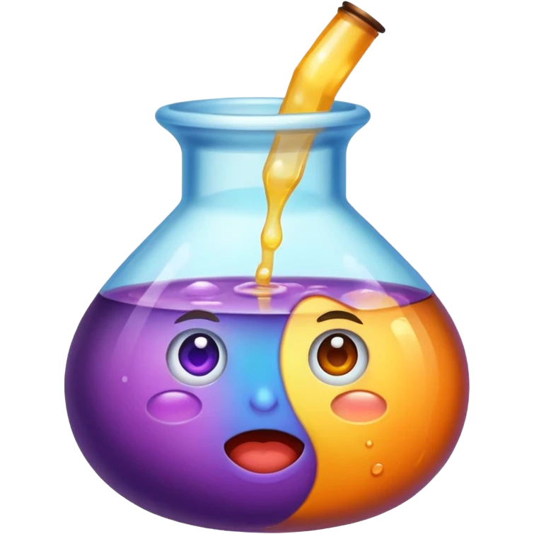 potion instantly changing color success face emoji
