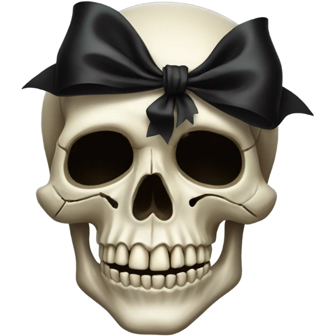 skull with a bow emoji