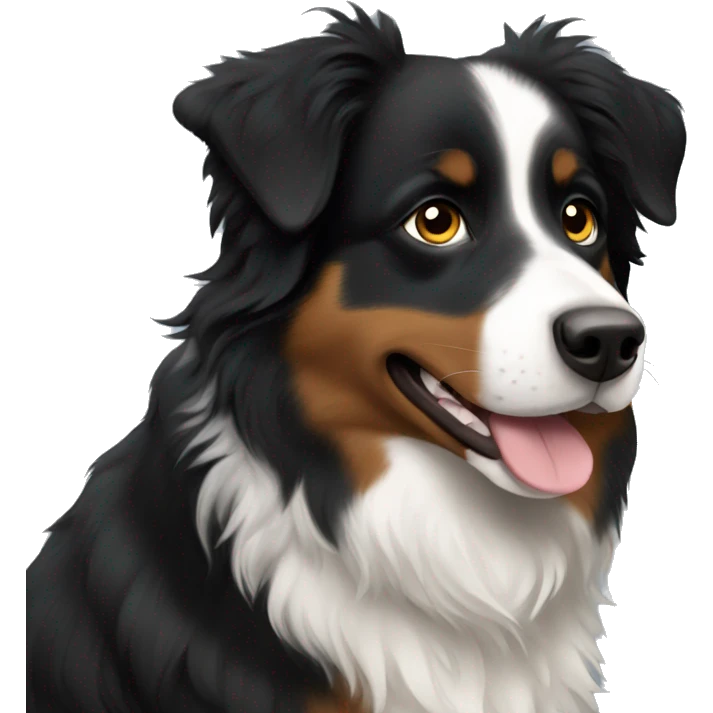 Black Australian shepherd  emoji