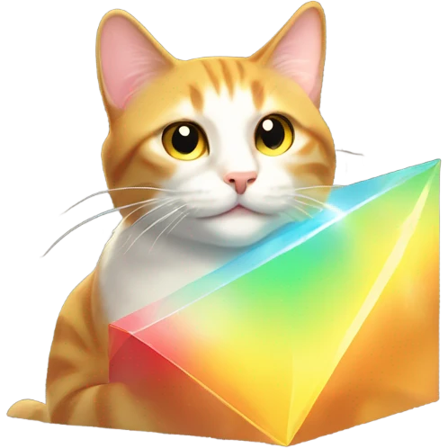 Prism, cat basking in sunlight emoji