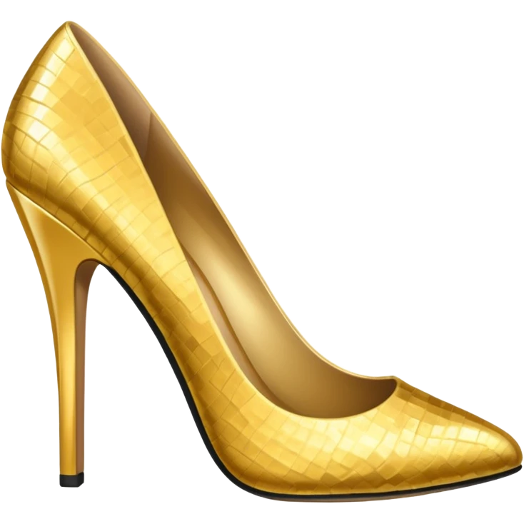 Gold party heels emoji