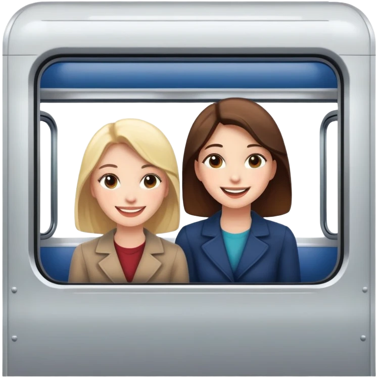 Girls on a train  emoji