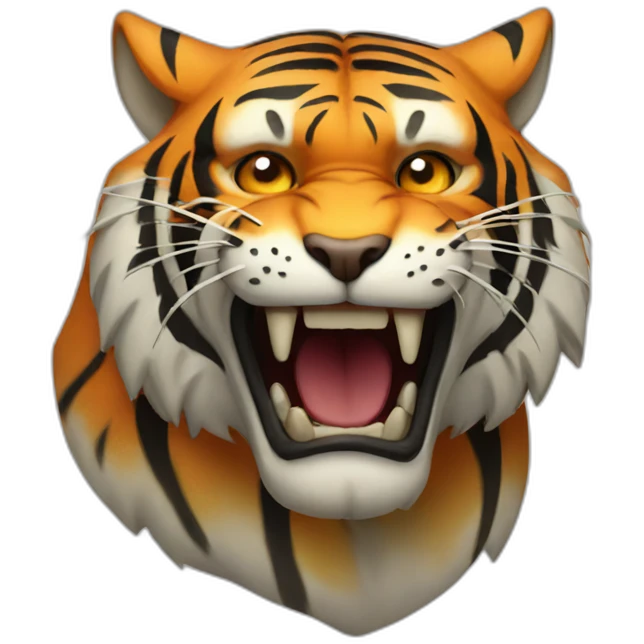 tiger in the hell emoji