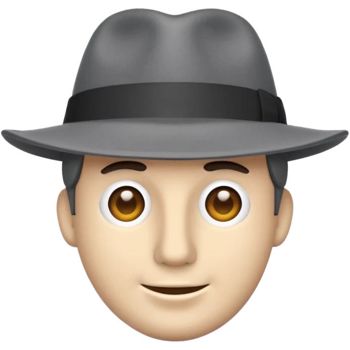 gray fedora emoji