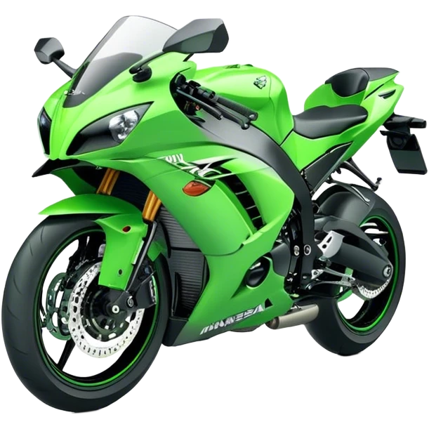 Kawasaki Ninja (Sportbike) - Kawasaki Ninja ZX-10R (Model Year: 2022) (Iconic colour: Green) emoji