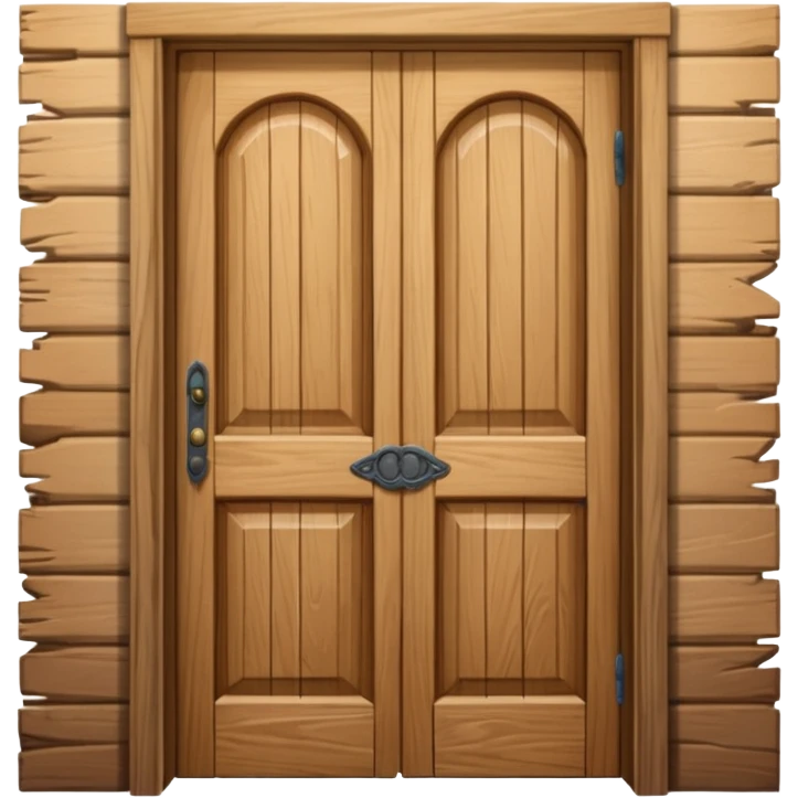 opened wooden door emoji