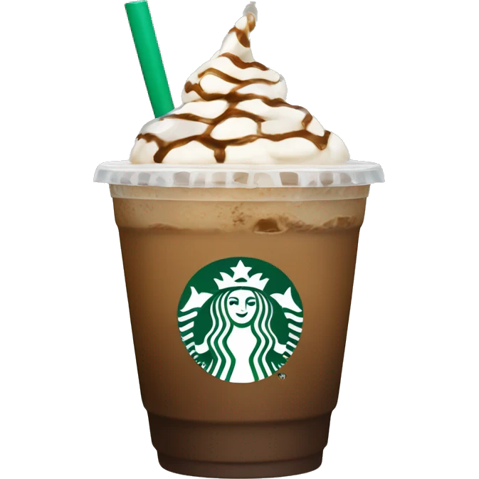 Starbucks ice coffe emoji