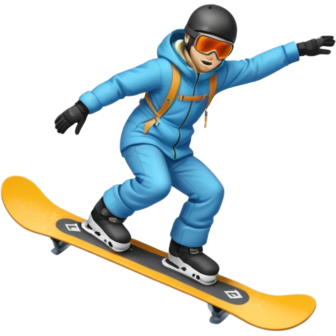 snow jibbing rail emoji