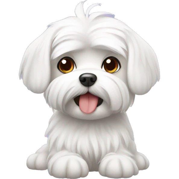 Cute maltese emoji