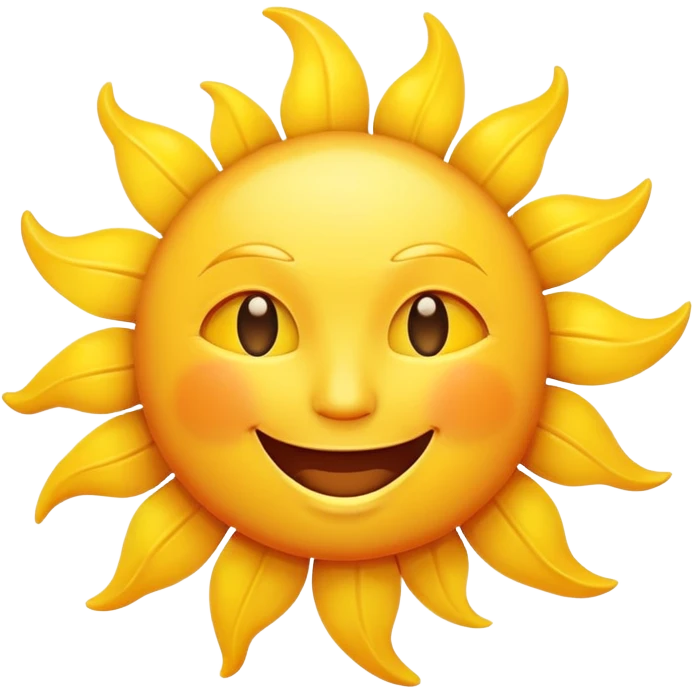 smiling sun emoji
