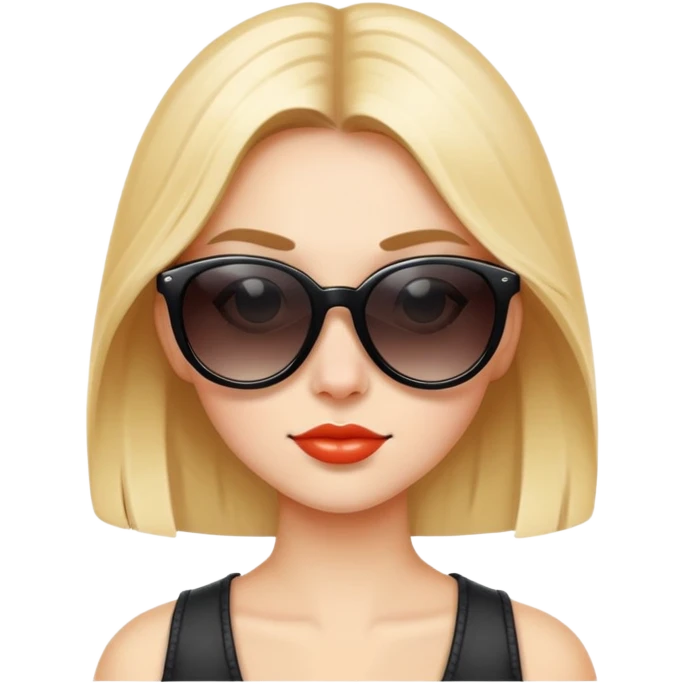 cool girl in sunglasses emoji