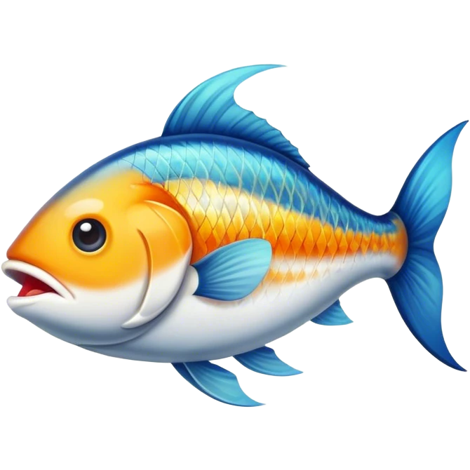 Fish eating emoji
