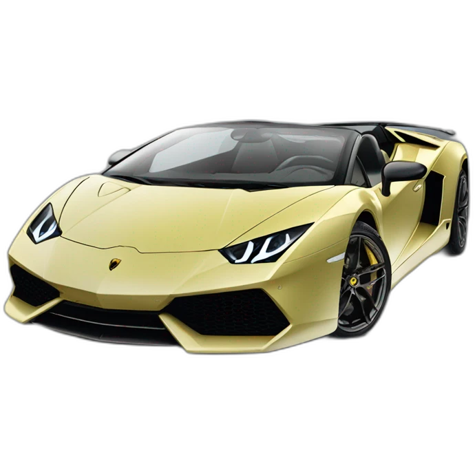 Lamborghini de côté emoji