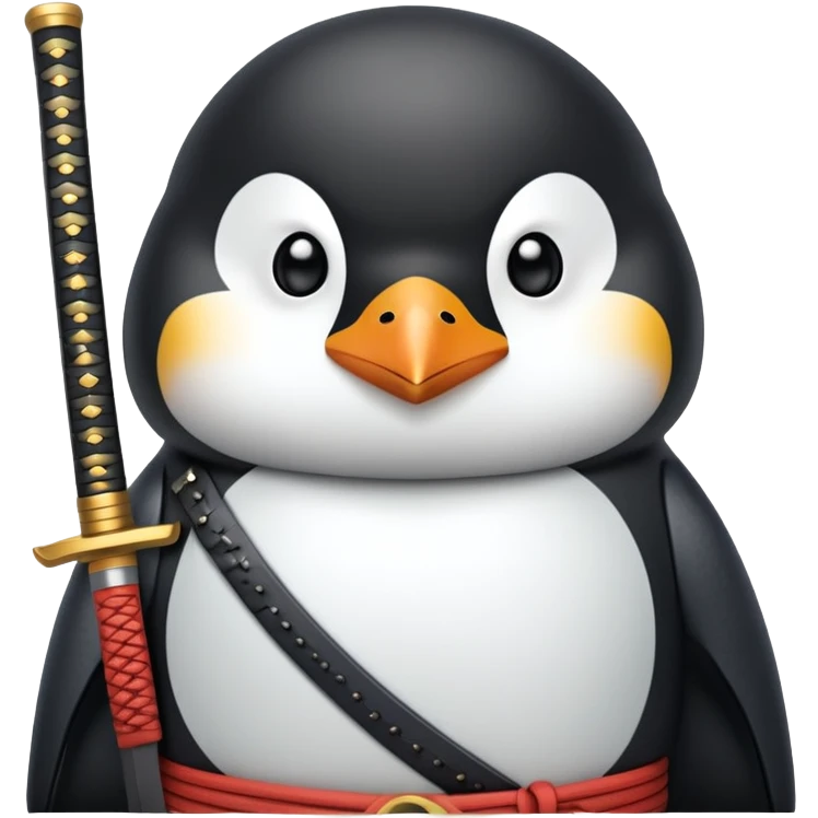 samuray penguin emoji