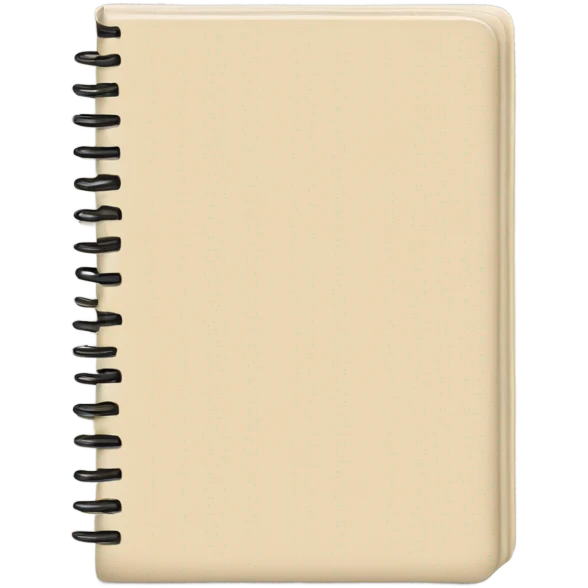 Beige notebook emoji