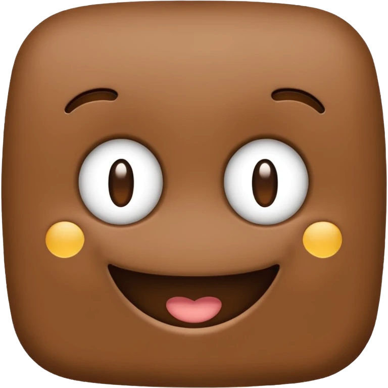 Brown doodle emoji  emoji