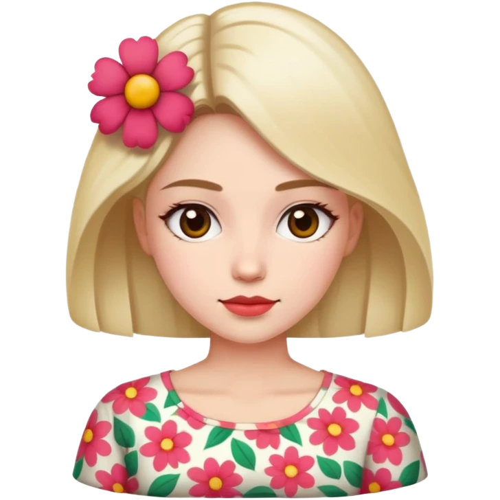 Women’s flower top emoji