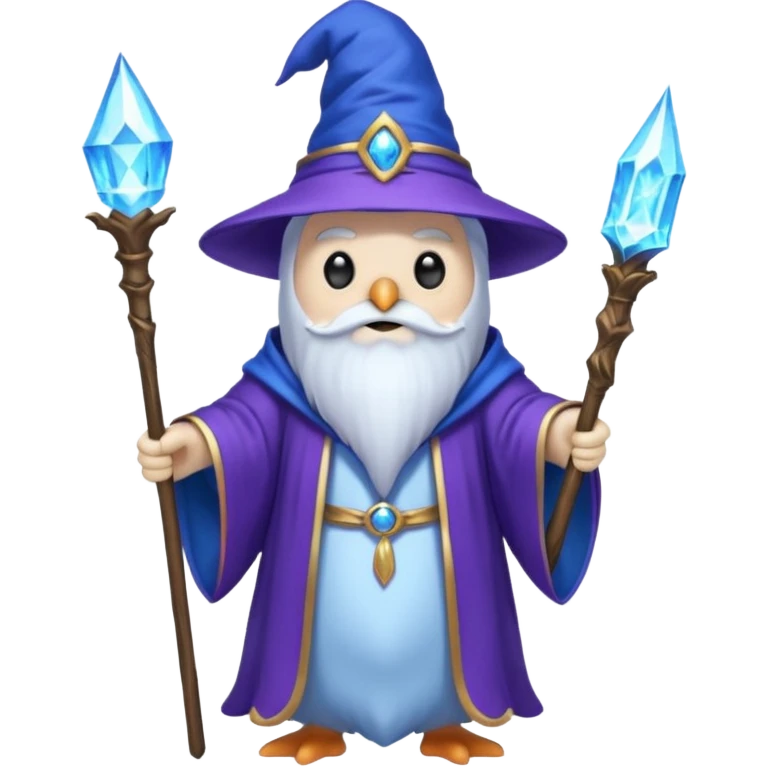 Penguin Wizard emoji