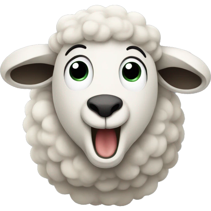 Sheep singing  emoji