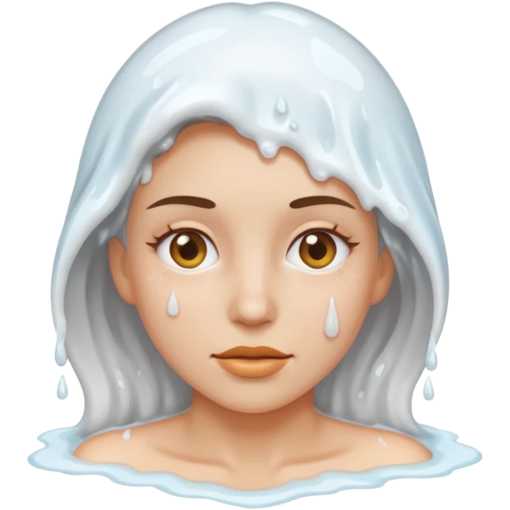 A womed vagina with sticky white cum coming out of it emoji