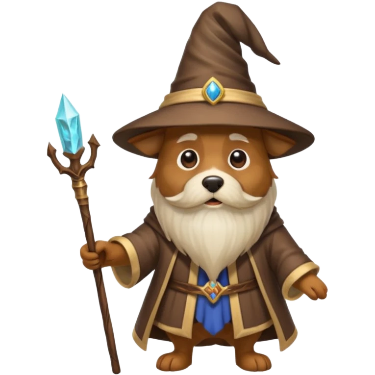 Dog wizard emoji