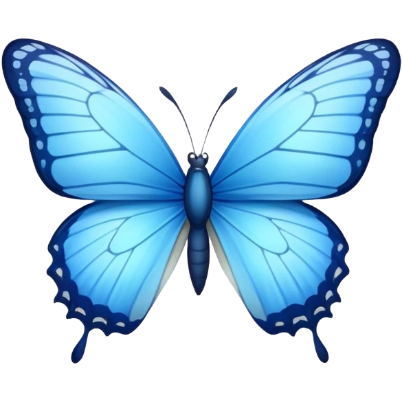 blue butterfly emoji