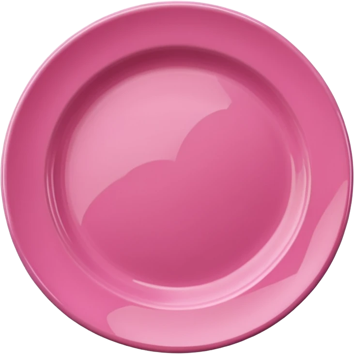 Pink plate emoji