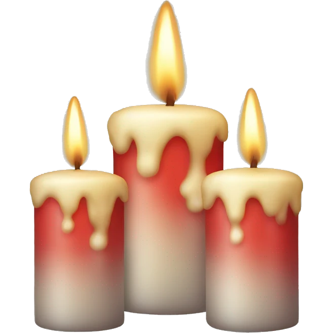 Christmas candles  emoji