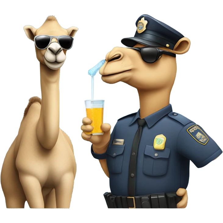 A camel but he’s getting a dui emoji