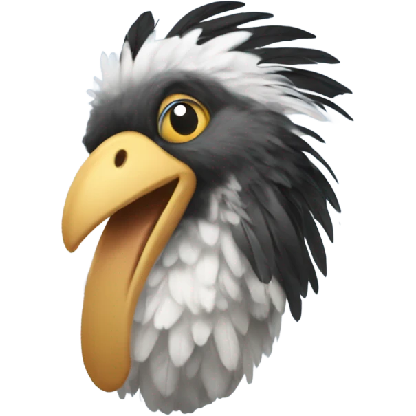 spitting feathers emoji