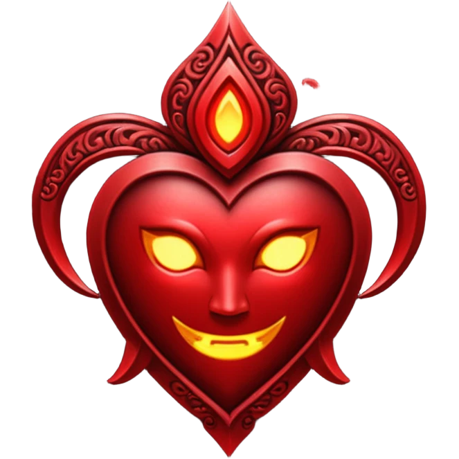 Glitter red Darkhold emoji