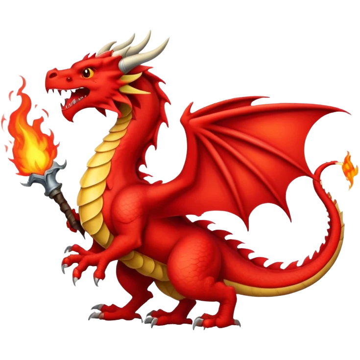 Red Welsh dragon emoji