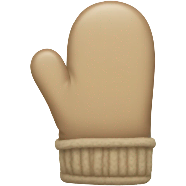 Beige mittens emoji