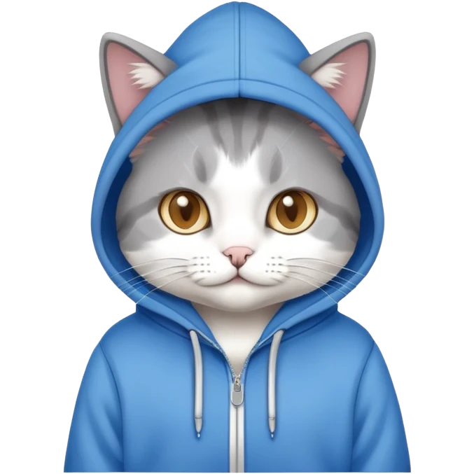 cat in a hoodie emoji