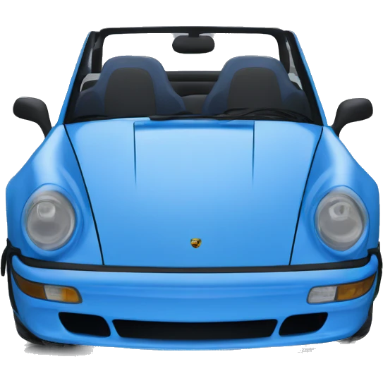 blue porshe sport cart  emoji