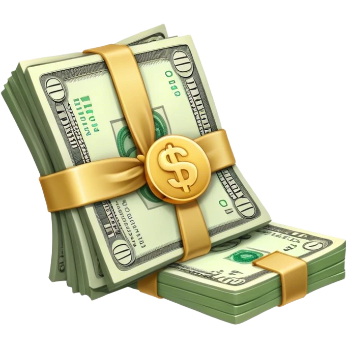 one wad of money emoji