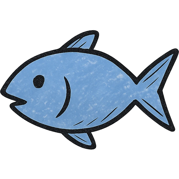 blue fish emoji