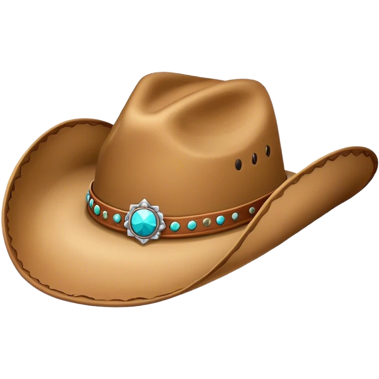 Cowgirl hat emoji