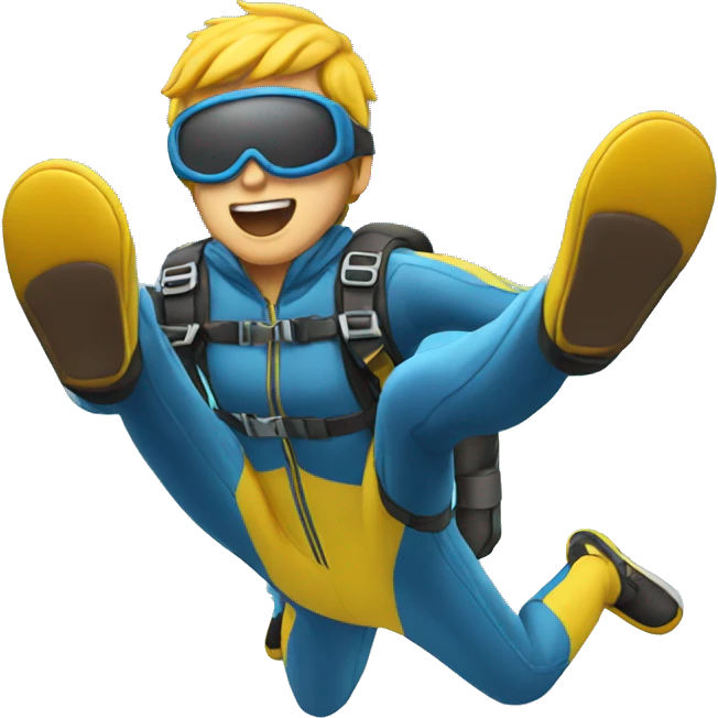 sky diving jump emoji