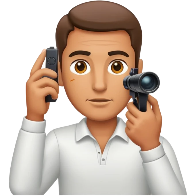 A guy shooting  emoji