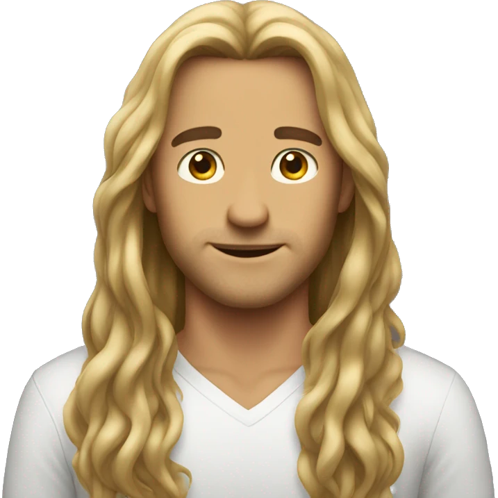 Guys with long hair emoji
