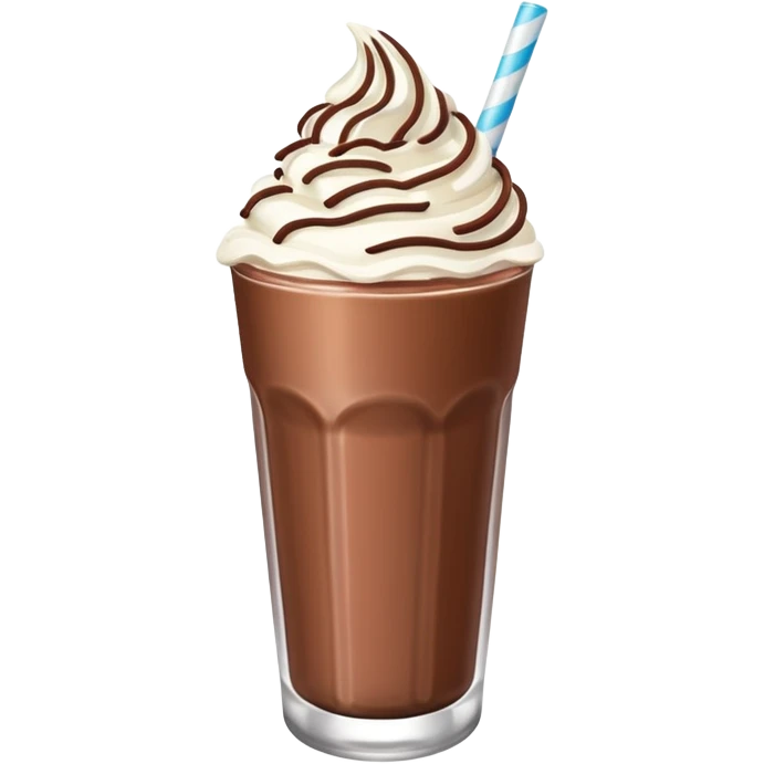 then make it into similiar milkshake chocolate emoji