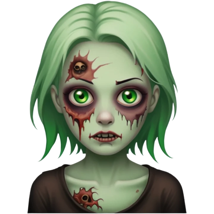 lady zombie with tattoo emoji